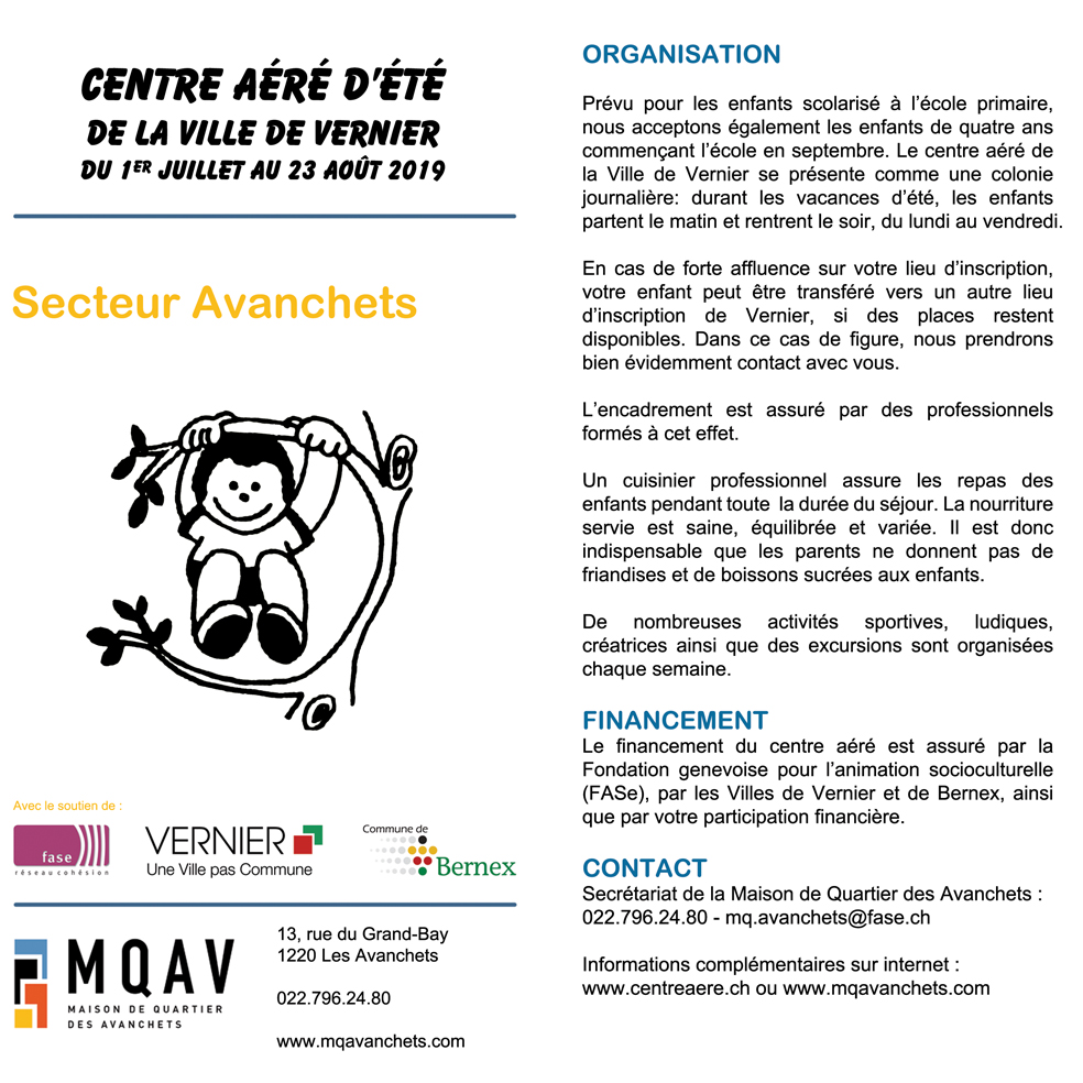 Infos MQ Avanchets